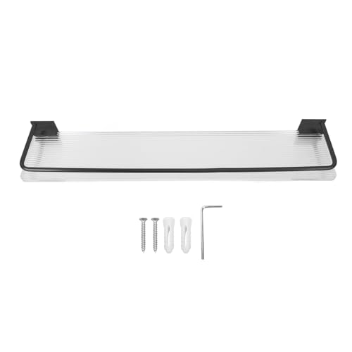 Badezimmer Wandregal Organizer Rack Multi Purpose Space Aluminium für Badezimmer Küchen Schlafzimmer (Schwarz) von AJUNJIIL