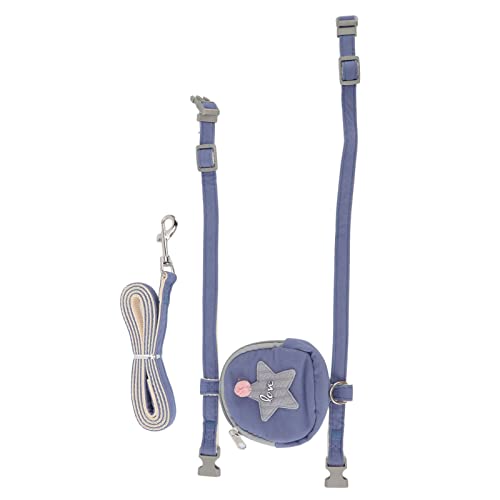 Cat West -Kabelbaum Einstellbarer Pentagramm Seestern entkommen Beweis für kleine Katzen mit Tasche (L (geeignet für 3,5-7,5 kg / 7,7-16,5 lb)) von AJUNJIIL
