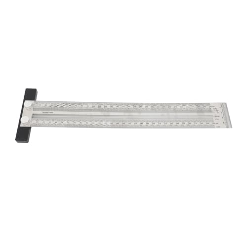 Edelstahl Holz bearbeitung Scribing T Lineal Kennzeichnung T Lineal Ultra Genaues Hochgenaues Tischler Messwerk Zeug für Künstler Designer (300 mm) von AJUNJIIL