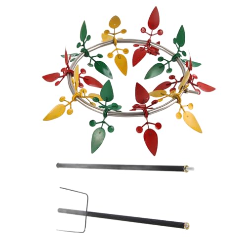 Edelstahl im Freien Windmühle Dekoration - helle Farbe, Glatte Lager, Windspinner für Rasen, Garten, Veranda von AJUNJIIL