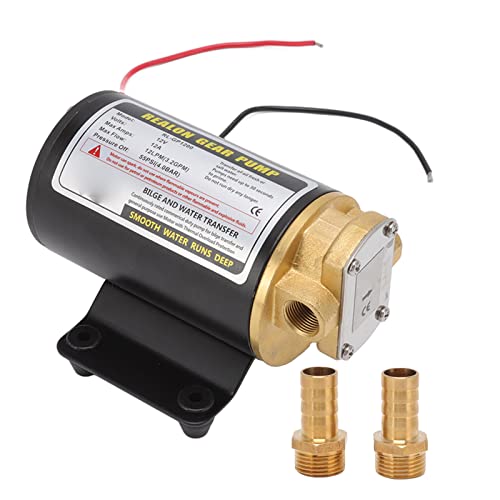 Elektrische Getriebe ölpumpe mit Wärmeschutz und Messings teck verbinder für Motor (12V) von AJUNJIIL