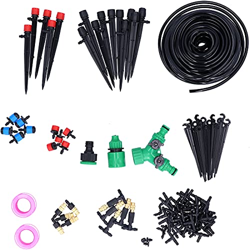 Für Gartenbewässerungssystem, 25m Tropfbewässerungsausrüstung Kit für die Pflanzenbewässerung Für Gartenbewässerungssystem, 25m Tropfbewässerungsausrüstung Kit für die Pflanzenbewässerung von AJUNJIIL