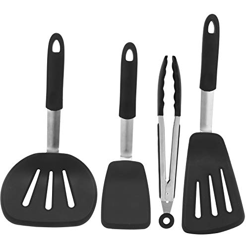 Für Kitchenware -Kit, 4PCS/Set, innovativer Silikonspatel, geschlitzter Turner, Lebensmittelzange für die Küche Für Kitchenware -Kit, 4PCS/Set, innovativer Silikonspatel, geschlitzter Turner, Lebensmittelzange für die Küche von AJUNJIIL