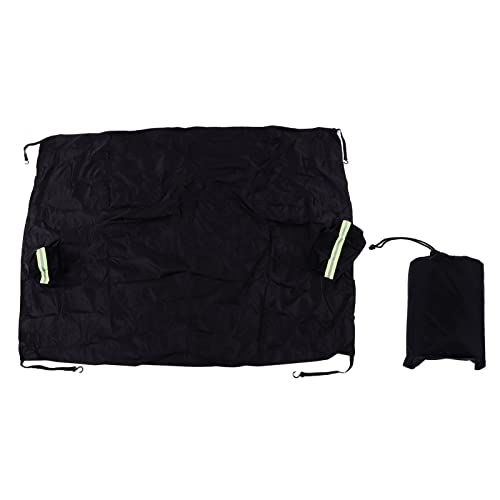 Für Universal für Windschutzscheibenabdeckung - wasserdicht, schneebedeckter, großer Abdeckungsbereich mit reflektierenden Streifen (Schwarz) von AJUNJIIL