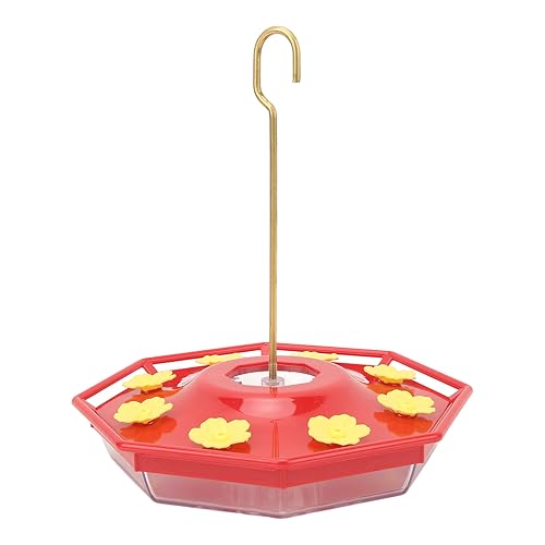 Gelbe Blume Hummingbird Feeder Plastik mit Kupferhaken große Kapazität und Lecksof rot gelber Garten Vögel im Freien von AJUNJIIL