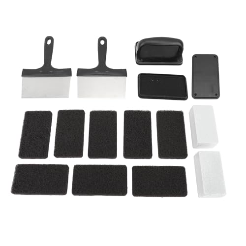 Griddle Cleaning Kit Ölfleckentfernung Anti -Heiß -Griff Multifunktional Grillreinigungskit (15 Stücke gesetzt) von AJUNJIIL