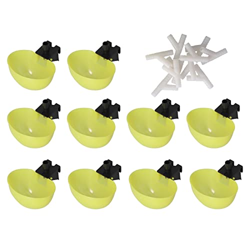 Große Kapazität Automatische Taube Wasserer -Geflügel -Trinkschale für Haustiervögel Papageien (6 mm) von AJUNJIIL