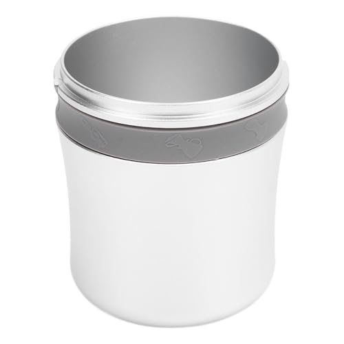 Kaffeemaschine Dosierung Tasse Weitmund Aluminiumlegierung Effizienter Kaffeepulverbecher für Portafilter (58 mm grauer Gummi -Ring) von AJUNJIIL