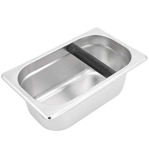 Knockbox Edelstahl Kaffeeschlackschlacke Schale Container Kaffeemaschinezubehör Accessoire von AJUNJIIL