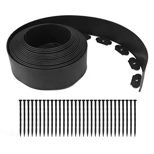 Landschafts Kanten Kit PE Keine Grabe Wand Wand Garten Grenz gärtner Essential Resistant Grass Yard (10cm*5cm*10 m) von AJUNJIIL