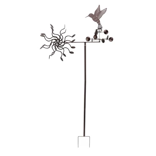 Metal Hummingbird Windmill Outdoor Ornament für Gartenation von AJUNJIIL