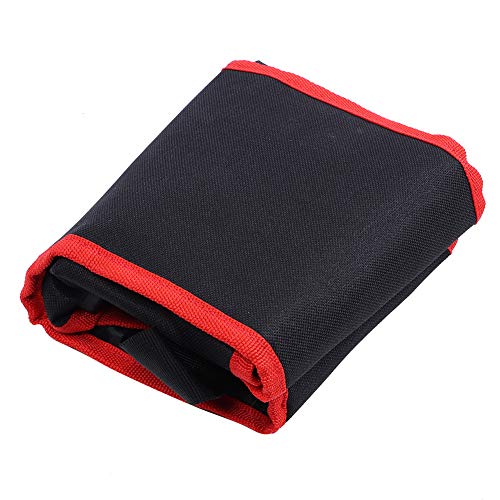 Multifunktionales Gartenwerkzeug Taillenbeutel Elektriker Werkzeug Organizer mit Mehreren Taschen für Gartenarbeiter Wartungsarbeiter vielseitig Arbeiten. Schwarz Red 56x16cm (Schwarz & rot) von AJUNJIIL