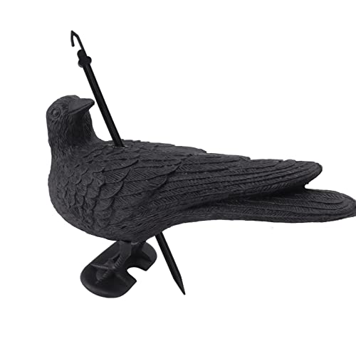 Realistische Plastikkrähe Statue Schwarze gefiederte Krähenköder Halloween ation für Garten Yard Patios Realistische Plastikkrähe Statue Schwarze gefiederte Krähenköder Halloween ation für Garten Yard Patios von AJUNJIIL