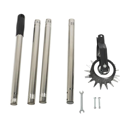 Rotary Lawn Edger Einrad Mangan Edelstahl Manual Cutter Yard Garten Landschaft Bürgersteig (4 Abschnitte) von AJUNJIIL