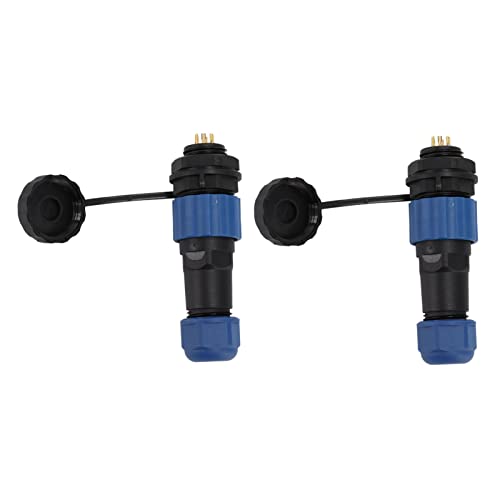 SD16 IP68 wasserdichte Stecker Premium Feste Hochtemperatur für Kommunikationsinstrumentierungstechnik [Nutzung im Freien] (SD16 6Pin Heckmutter) von AJUNJIIL
