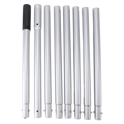 Schwimmbadstange, Aluminium -Teleskop, 8 einstellbare Verbindungsabschnitte, die auf 10,7 Fuß erweitert Werden können, für Schwimmbad von AJUNJIIL