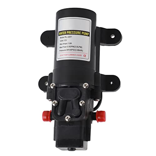 Selbstprimierende Membranpumpe - Hochdruckwasserdruckmembranpumpe für den Außenbereich (RL 2201 12V) von AJUNJIIL