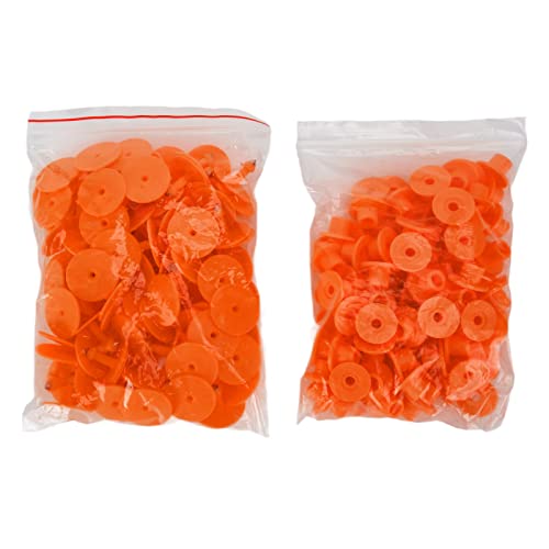 Tier runde Ohr schilder leicht zu unterscheiden Anzahl Vieh Tags 100PCS (Orange) von AJUNJIIL