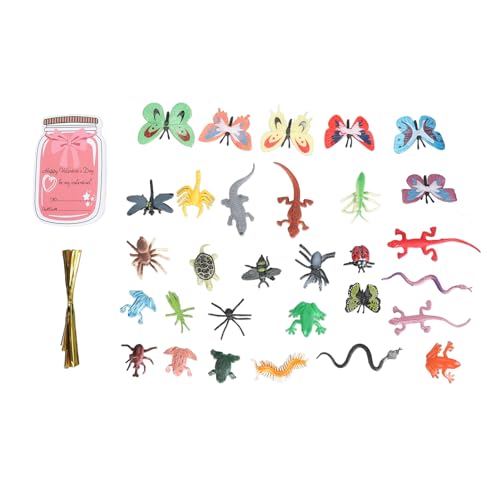 Valentinstagskarten lieben Bug Geschenkkarten Set Bug Thema 30 einzigartige Karten für Erwachsene Kinder Handwerk Klassenzimmer Aktivitäten (Stil d) von AJUNJIIL