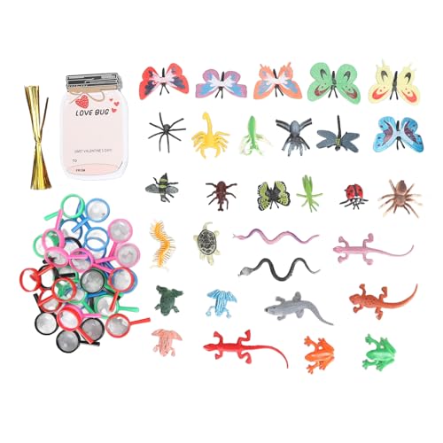 Valentinstagskarten lieben Bug Geschenkkarten Set Bug Thema 30 einzigartige Karten für Erwachsene Kinder Handwerk Klassenzimmer Aktivitäten (Stil g) von AJUNJIIL