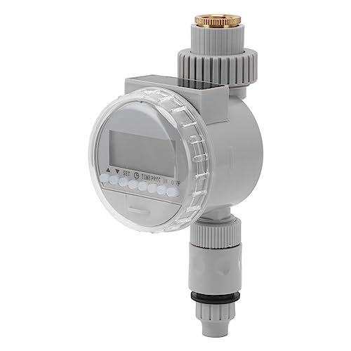 Wässerung Timer Automatischer Tropfbewässerungs -Timer für Gartenspitzenpflanzen G1/2 G3/4 -Gewinde -Wasserhahn (Grau) von AJUNJIIL