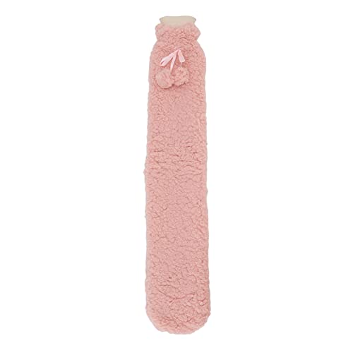 Warmwasser-Warmwasser beutel mit Wasser flasche, Wärme dicht, Gummi, Winter wärmende Werkzeuge mit Vlies-Abdeckung (Rosa) von AJUNJIIL