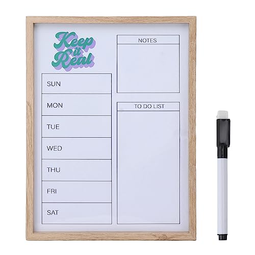 White Board Trockener Löwenboard Holzrahmen wiederverwendbares nachhaltiges Schreibschreibvorstand für Home Office Study (Typ a) von AJUNJIIL