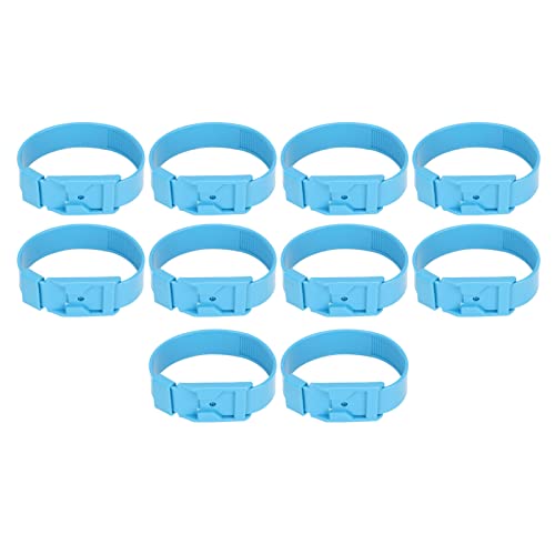 Ziegenkragen - 10 PCs Schafausweisbänder Viehzuchtmarkierungsring -Landwirtschaftsausrüstung (36 cm blau) von AJUNJIIL