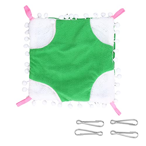 für kleines Haustier, für Papageien, für Hamster, für Zuckerschweißern, für goldene Hamster - warme hängende Hängematte Vogel Nest Hut -Bett - kleine Haustierkäfig -Hängematte (Grün) von AJUNJIIL