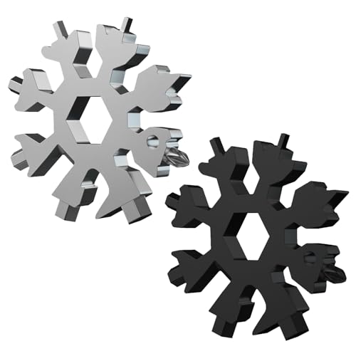 AJUNLKVDR 2 Pcs Schneeflocke Multitool, 18-in-1 Multifunktionsdesign, Edelstahl, Multifunktionswerkzeug, Weihnachtsgeschenke Für Pap AJUNLKVDR 2 Pcs Schneeflocke Multitool, 18-in-1 Multifunktionsdesign, Edelstahl, Multifunktionswerkzeug, Weihnachtsgeschenke Für Pap von AJUNLKVDR