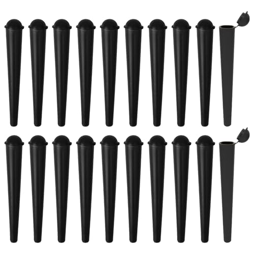 20 Stück Joint Hülle,Case Aufbewahrung Behälter,Box Carry Clipdeckel,Dose Drehhilfe Etui Holder,Hüllen Hülsen Jointhüll,Kit Mit Set Transporthülle Tube Zubehör (20Schwarz) 20 Stück Joint Hülle,Case Aufbewahrung Behälter,Box Carry Clipdeckel,Dose Drehhilfe Etui Holder,Hüllen Hülsen Jointhüll,Kit Mit Set Transporthülle Tube Zubehör (20Schwarz) von AJUNLKVDR