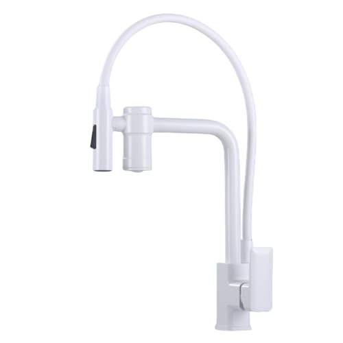 3 -Wege -Tap -Küchenspüle Weiß 3 Wege Wasserfilter Tap Kitchen Trinken Taps Waschbecken Mixer mit Drehausstrich Küchenmischer Tippen Sie auf Einzelhebel Tippen Sie auf Einzelhebel. Beauty Comes von AJYBYUKJ