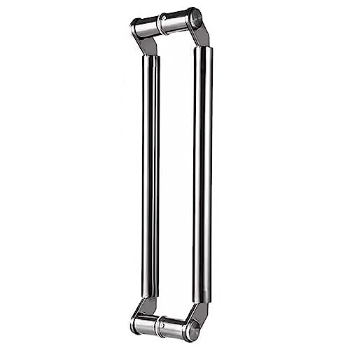 AJYBYUKJ Doppelseitiger Schiebetürgriff für Hotel Badezimmer Dusche Edelstahl -Tor Grabgriffe für Holz- und Glastüren schwarzer Titan 100 cm Beauty Comes von AJYBYUKJ