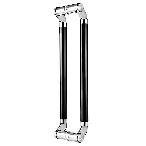 AJYBYUKJ Doppelseitiges Schiebetürgriff Hotel Badezimmer Dusche Edelstahl Pull -Push -Tor -Griff für Holz und Glastüren schwarz 80 cm (31,5 Zoll) Beauty Comes von AJYBYUKJ