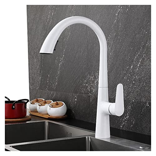 AJYBYUKJ Spülbeckenmixer Hadert ein einzelnes Griff aus Messing ausziehen Küchenspüle Wasserhahn grau und kaltes Griff ein Griff. Beauty Comes AJYBYUKJ Spülbeckenmixer Hadert ein einzelnes Griff aus Messing ausziehen Küchenspüle Wasserhahn grau und kaltes Griff ein Griff. Beauty Comes von AJYBYUKJ