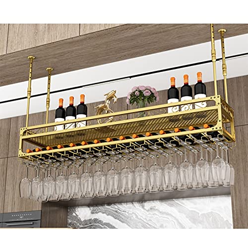 AJYBYUKJ Weinregal Weinregal, Weinglas-Flaschenregal im rustikalen Stil, kann zum Aufhängen montiert Werden, rustikale Glasbecher-Weinregale für Küche, Bar, Restaurant, einfach zu installierende von AJYBYUKJ