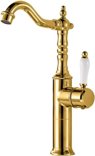 Antique Messing Küchenfarbhöde360 ° Rotation Eingriff Mixer Tap Elegantes Gold- und Schwarz -Becken -Waschbecken Wasserhahn Haltbarer Küchenmixer Taps für moderne Heimdekoration Beauty Comes Antique Messing Küchenfarbhöde360 ° Rotation Eingriff Mixer Tap Elegantes Gold- und Schwarz -Becken -Waschbecken Wasserhahn Haltbarer Küchenmixer Taps für moderne Heimdekoration Beauty Comes von AJYBYUKJ