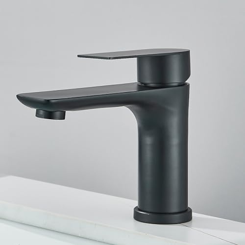 Basin -Wasserhahn Eingriff Mixer Heißer Kaltwasser Basin Kran -Hahn für Badezimmer Waschbeckenmischhahn, matt schwarz, 1 Beauty Comes Basin -Wasserhahn Eingriff Mixer Heißer Kaltwasser Basin Kran -Hahn für Badezimmer Waschbeckenmischhahn, matt schwarz, 1 Beauty Comes von AJYBYUKJ