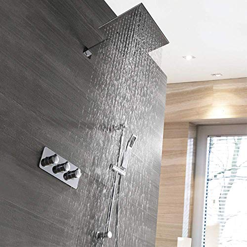 Dusch -Set -Waschbecken Waschbecken Haken, versteckte Duschhahn in den Wandtyp heiß und kalt zwei Funktionen mit Hubstab quadratisch Spray Schöne praktische Badezimmer -Leuchten Beauty Comes von AJYBYUKJ