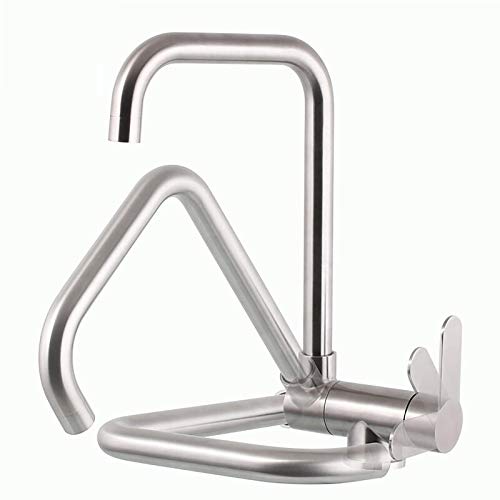 Edelstahl -Küchenarmatur mit 360 -Grad -Schwenk -Ausguss -Einzelhebelmixer Tipp für Geschirrspülbecken gebürstet Nickel Finish ideal für moderne Küche Beauty Comes Edelstahl -Küchenarmatur mit 360 -Grad -Schwenk -Ausguss -Einzelhebelmixer Tipp für Geschirrspülbecken gebürstet Nickel Finish ideal für moderne Küche Beauty Comes von AJYBYUKJ