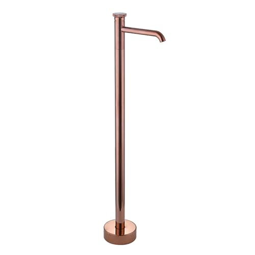 Freistehender Badmixer Tap Heißer und kaltes Badmixer Haken Messing Einzelgriff Chrom Beauty Comes von AJYBYUKJ
