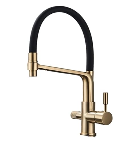 Gefilterter Küchenarmatur Schwarzer Dual -Ausguss -Trinkwassermixer 360 ° Rotation Heiße und kaltes Wasserreinigung HAP BISCHED GOLD EINFAHRE STYLISH & FUNKTIONAL Beauty Comes Gefilterter Küchenarmatur Schwarzer Dual -Ausguss -Trinkwassermixer 360 ° Rotation Heiße und kaltes Wasserreinigung HAP BISCHED GOLD EINFAHRE STYLISH & FUNKTIONAL Beauty Comes von AJYBYUKJ