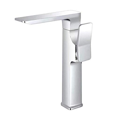 Gold & Black Tall Basin Mixer Tap - Wasserfall Waschbecken Wasserhahn, heißes und kaltes Messing über dem Counter -Design - Eleganter Kronleuchterstil für modernes Baddekoration Beauty Comes von AJYBYUKJ