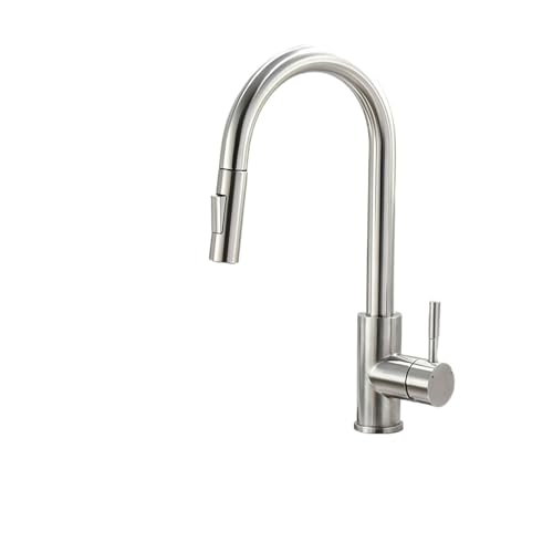 Moderner schwarzer Auszug Küchenarmatur für G9/16 Speinkingle Loch Wearresistant Leckschutz Design Stilvoller und funktionaler Hahn für Zuhause oder kommerzielle Verwendung Beauty Comes von AJYBYUKJ