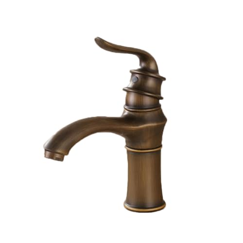 Retro Single -Hebel -Vintage -Badezimmer -Beckenmixer -Tap Antique Short Basin Taps mit heißem und kaltem Wasserkontrolle Beauty Comes Retro Single -Hebel -Vintage -Badezimmer -Beckenmixer -Tap Antique Short Basin Taps mit heißem und kaltem Wasserkontrolle Beauty Comes von AJYBYUKJ