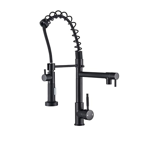 Schwarz -Pink -Spülbecken Wasserhahn mit Dual -Ausguss -Deckungsdesign Moderner Pull Down Sprayer Langable Mixer Tap for Home & Restaurant Use Beauty Comes Schwarz -Pink -Spülbecken Wasserhahn mit Dual -Ausguss -Deckungsdesign Moderner Pull Down Sprayer Langable Mixer Tap for Home & Restaurant Use Beauty Comes von AJYBYUKJ