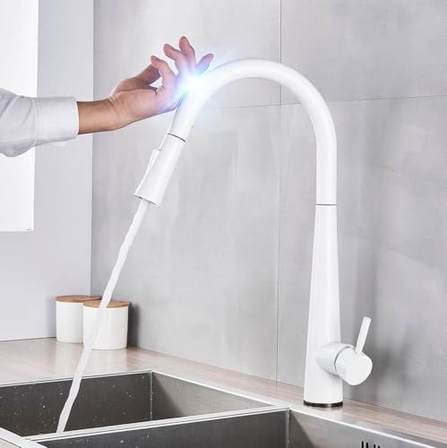 Touch Control Black Küchenarmatur - Rufen Sie den Sensormixer mit einer empfindlichen Touch -Technologie für moderne Küchen, stilvolles weißes Finish aus Beauty Comes Touch Control Black Küchenarmatur - Rufen Sie den Sensormixer mit einer empfindlichen Touch -Technologie für moderne Küchen, stilvolles weißes Finish aus Beauty Comes von AJYBYUKJ