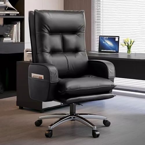 Verstellbarer Bürostuhl, Gonomic-Arbeitsstühle mit Armlehnen, Schreibtischstuhl mit Lordosenstütze, Gaming-Stuhl, Modn Boss Chair, Chefsessel mit hoher Rückenlehne für den Schreibtisch, dicke von AJYBYUKJ
