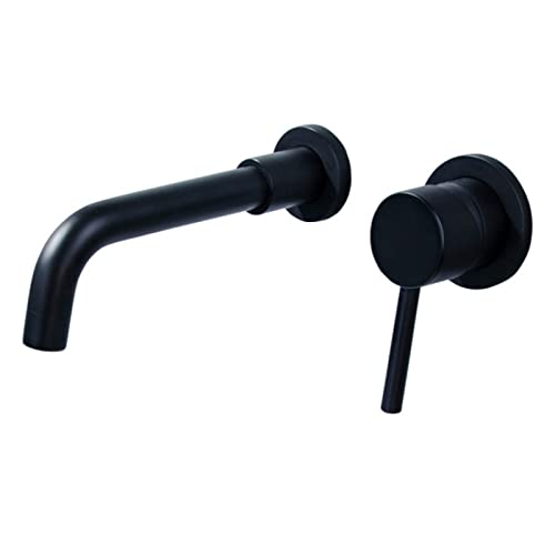 Wandmontierte Becken Haken Heiße und kalte Ausgabemische Waschbecken Mixer Taps Waschbecken Taps für Badezimmer Montierte Beckenmischer Tippen Sie auf Badewaschbecken Haken Blackcontinuous20 cm Wandmontierte Becken Haken Heiße und kalte Ausgabemische Waschbecken Mixer Taps Waschbecken Taps für Badezimmer Montierte Beckenmischer Tippen Sie auf Badewaschbecken Haken Blackcontinuous20 cm von AJYBYUKJ