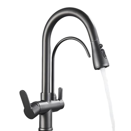 Wasserhahndecks Antiquitäten Messing Wasserhahn 360 Drehen Trinkwasser Haken Heiße/Colmixer -Hahn, Gunegery Beauty Comes Wasserhahndecks Antiquitäten Messing Wasserhahn 360 Drehen Trinkwasser Haken Heiße/Colmixer -Hahn, Gunegery Beauty Comes von AJYBYUKJ